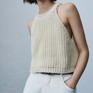 Cordera Knit Halter Top Natural